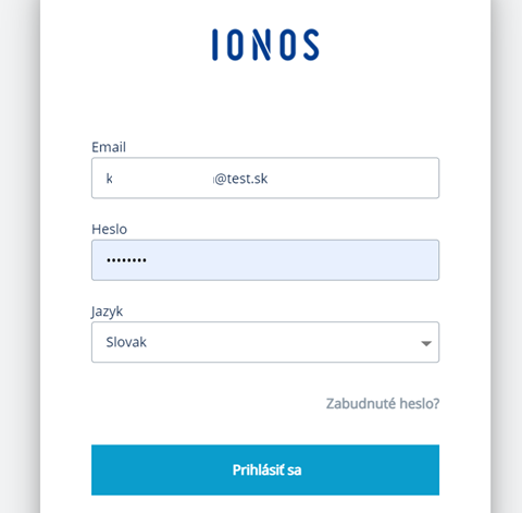 Ako zmeniť heslo do zákazníckeho panelu ionos.sk?
